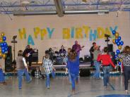 Line Dancing at the Birthday Ball.