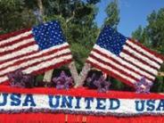 Patriotic float