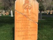 Historic headstone in Parowan cemetery