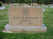 Headstone of Governor Scott Matheson [(1929-1990), A-13-08]