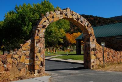 Parowan City Cemetery Entry - Rock Arch
